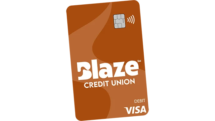 image of a Blaze Visa Debit card