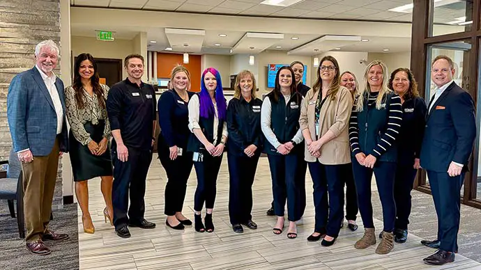 Blaze Credit Union New Princeton Location Blaze leaders and Princeton branch staff pose for a photo at Grand Opening