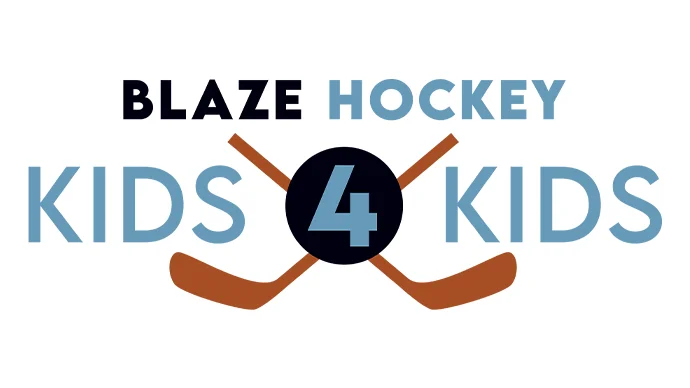 Blaze Hockey Kids4Kids logo Blaze Hockey Kids4Kids logo