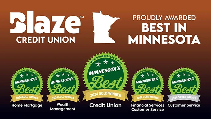 Blaze Proudly Awarded Best in Minnesota in five categories by the Star Tribune Readers' Choice Award Program Blaze Proudly Awarded Best in Minnesota in five categories by the Star Tribune Readers' Choice Award Program